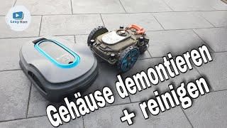 🛠 Gardena Sileno Life Rasenmähroboter Gehäuse demontieren  reinigen DIY 2021 👍 [upl. by Gipson]