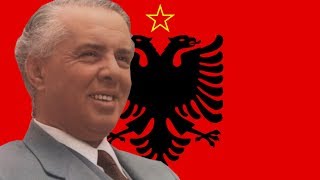 Enver Hoxha Tungjatjeta Long Live Enver Hoxha English Lyrics [upl. by Annaer]