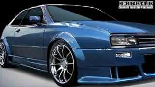 VOLKSWAGEN CORRADO BODY KITS SPORTS BUMPERS FENDERS WINGS SKIRTS [upl. by Akkinahs]