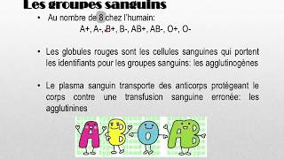 Les groupes sanguins et la compatibilité sanguine [upl. by Taylor]