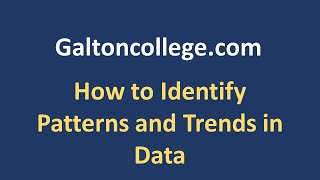 How to Identify Patterns and Trends in Data [upl. by Annaerda]