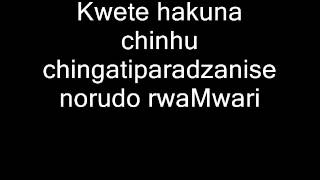 Zimbabwe Catholic Shona Songs  Chiiko Chingatiparadzanisa Norudo RwaMwari with LYRICSwmv [upl. by Reivaxe192]