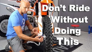 New Or Used Dirt Bike Setup Tips BEFORE YOU RIDE [upl. by Aneeles890]