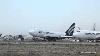 Amazing video of 747 lifting in place in extreme wind conditions  1080P HD [upl. by Noremmac306]