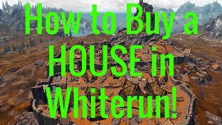 Skyrim REMASTERED  How to buy a HOUSE in Whiterun [upl. by Shing632]