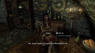 Serana dialogue add on Serana meets Aela [upl. by Ecyal]