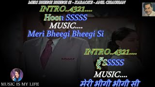 Meri Bheegi Bheegi Si Karaoke With Scrolling Lyrics Eng amp हिंदी [upl. by Len]