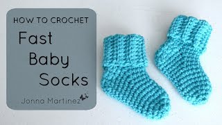 How to Crochet EASY amp FAST Baby Socks 🥳 How to crochet socks  Basic Sock Pattern  crochetbaby [upl. by Victor]