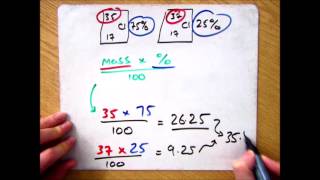 GCSE Chemistry 19 How to calculate the Relative Atomic Mass of an Isotope [upl. by Hay936]