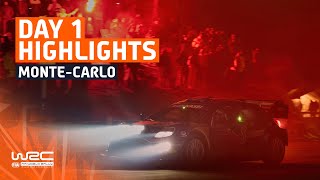 Day 1 Highlights  WRC Rallye MonteCarlo 2023 [upl. by Lyda]