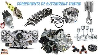 Components of Automobile Engine in Hindi [upl. by Ahsirt531]