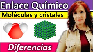 MOLÉCULAS Y CRISTALES Características y diferencias Ejemplos [upl. by Aihsiyt]