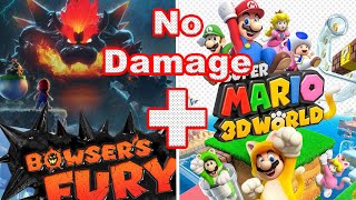 Bowsers Fury  Super Mario 3D World Full Game No Damage 100 Walkthrough [upl. by Jaye]