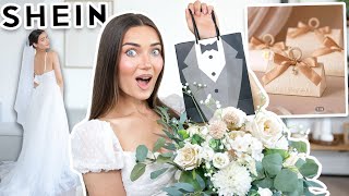 SHEIN HAS WEDDING ITEMS TRYING CHEAP DECOR DRESSES amp FLOWERS AD [upl. by Aztilem590]