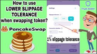 How to use lower SLIPPAGE TOLERANCE in PancakeSwap [upl. by Lever]