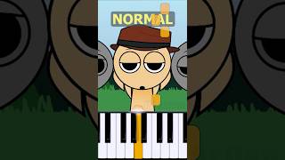 Tunner Theme Incredibox Sprunki Retake  Normal Vs Horror on piano [upl. by Henden]