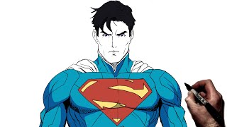 How To Draw Superman  Step By Step  DC [upl. by Elenahc342]