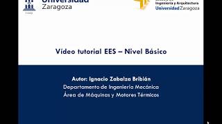 Video Tutorial de la aplicación Engineering Equation Solver EES Nivel Básico Parte 1 [upl. by Tabatha791]