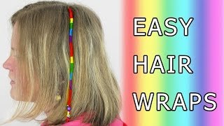 DIY Learn How to Make Hair Wrap Wraps Braid Floss Dread Thead Dreads Extension Tutorial [upl. by Antebi98]