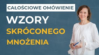 Wzory skróconego mnożenia CAŁOŚCIOWE OMÓWIENIE [upl. by Graehl458]