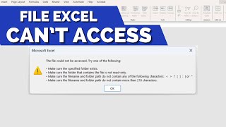 SOLVED Microsoft Excel  The file could not be accessed Try one of the following  Hobi IT [upl. by Hernandez781]