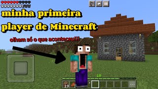 Joguei Minecraft pela primeira vez Minecraft mobile Dia 1 [upl. by Umeko]