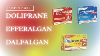 Doliprane Efferalgan Daflagan et Paracétamol  lequel de ces médicaments antidouleurs choisir [upl. by Twum]