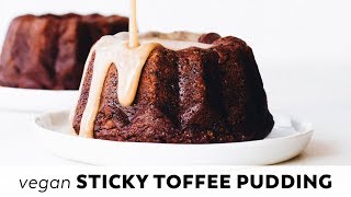 Sticky Toffee Pudding  vegan glutenfree paleo [upl. by Storfer]