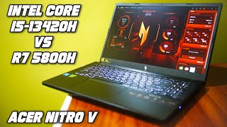 Acer Nitro V i513420H CPU Performance vs Ryzen 7 5800H vs 5600H vs i511400H⚡4K 10 bit 422 Test [upl. by Acinok764]