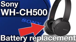 Battery Replacement on Sony WHCH500 Headphones How to DIY [upl. by Leontyne]