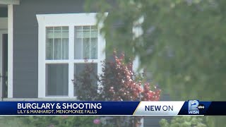 Person shot during Menomonee Falls burglary police say [upl. by Narik430]