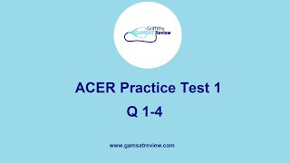 GAMSAT Green Booklet  Practice Test 1 Q14 [upl. by Emmalynn]