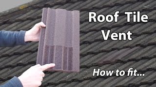 Roof Ventilation Tile amp Bathroom Exhaust Vent Extractor [upl. by Jesse]