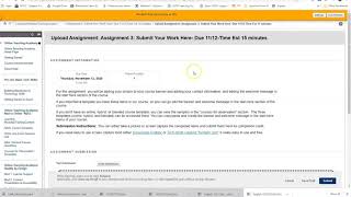 Uploading Files for a Blackboard Assignment [upl. by Eiruam133]
