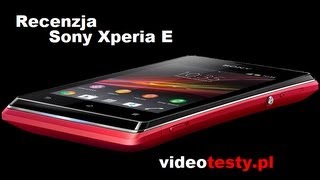 Sony Xperia E  Recenzja smartfona PL [upl. by Vergne]