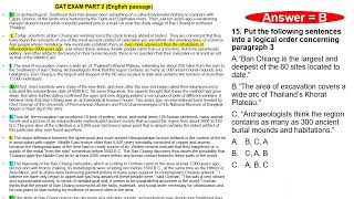 GRADUATE ADMISSION TEST GAT EXAM ENGLISH PART 2 [upl. by Araz]