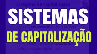 Regimes de capitalização simples e composto [upl. by Jagir]