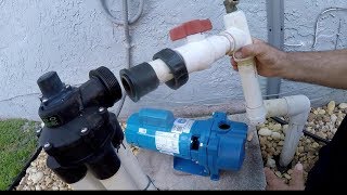 HOW TO INSTALL a LAWN SPRINKLER PUMP and MOTOR on any type of Irrigation [upl. by Idnym274]