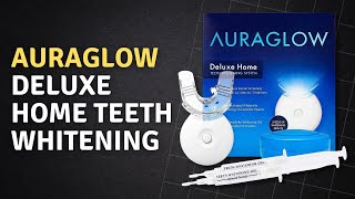 AURAGLOW Teeth Whitening Kit with LED Light [upl. by Esilec607]