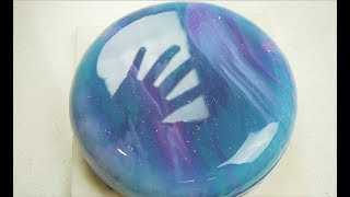 星空镜面蛋糕这样做 Galaxy Mirror glaze cake [upl. by Rieger]