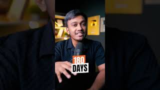 DARE to take up THE 180 DAYS CHALLENGE shortsindia millionairemindset viralvideo [upl. by Kcirnek346]