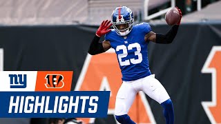 Giants vs Bengals Week 12 Highlights Daniel Jones Wayne Gallman Evan Engram Logan Ryan [upl. by Azar]