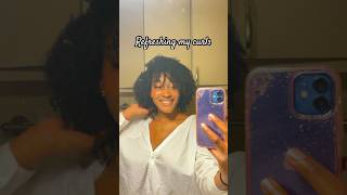 My curly hair routine hairtutorial curlyhairtips curlyhair [upl. by Melquist707]