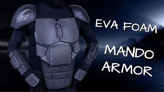 Make Your Own Foam MANDALORIAN ARMOR  With Templates  Part 1 [upl. by Atirat]