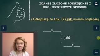 Zdania złożone podrzędnie okolicznikowe [upl. by Natassia]