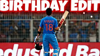 Virat Kohli Birthday Edit 🎂 • Virat Kohli Birthday Status 🔥 [upl. by Dame]