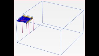 Plaxis 3D V20 Tutorial 1 Foundation in overconsolidated clay Case C PileRaft Foundation [upl. by Susumu]