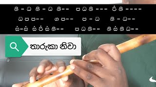 Tharuka Niva Flute lesson  සිංහල  Notation [upl. by Garvin139]