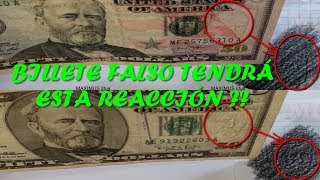 Detectar Billete Falso y Verdadero con Lápiz y Hoja  50 Dolares Antiguo y Nuevo 2017 [upl. by Niwrehs]