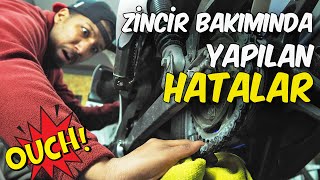 Motosiklet Zincir Bakımında Yapılan En büyük Hatalar [upl. by Ahsoym]